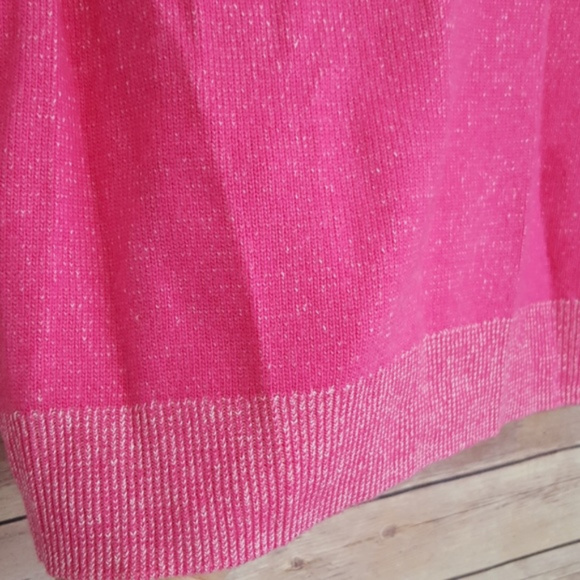 EUC Hot Pink and White Sweatshirt Size Small - Picture 4 of 5